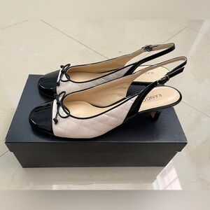 Brand new sling back colorblock pumps. 2” kitten heel.